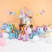 1pc 57cm Rainbow Unicorn Balloons Foil Figures Unicorn Party Decor Birthday Decoration Ballon Party Favors Baby Shower Girl Boy