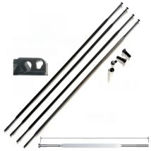 4pcs/lot Taiwan Pillar 1432 Bike Spoke Diameter 2.0mm FG 1.4 PSR Aero Flat Straight Pull 3.2mm Wide Blade Steel black 166-305mm