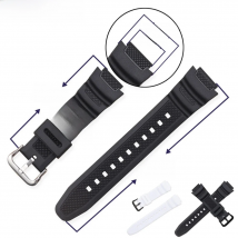 New Silicone Strap for  CASIO AE-1000w AQ-S810W SGW-400H / SGW-300H Rubber Watchband Pin Buckle Strap Watch Wrist Bracelet Black