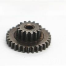 2PCS 0.5 Module 15T-30T Teeth Iron Metal Double Gear For DC Motor Reduction Gearbox Accessories 2.5mm Hole