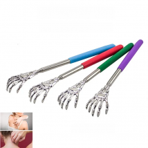 New  Back Massager Back Scratcher Telescopic Stainless Steel Claw Massager Back Scraper Extendable Telescoping Itch Stick Random