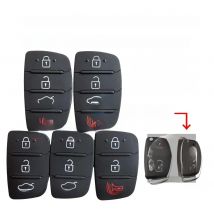 Jingxin 3 4 Buttons Silicone Car Key Cover Case Rubber Pad For Hyundai I30 i35 iX20 IX35 IX45 Solaris Verna Kia RIO K2 Sportage