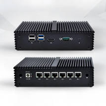 QOTOM Mini PC Core i3 i5 i7 Fanless Computer 6 Gigabit Ethernet AES-NI OPNsense Firewall Ubuntu Sophos Q555G6 Q575G6