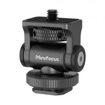 Kameramonitorhalterung mit Kaltschuhsockel, 1/4 Zoll Schraube für 5-Zoll- und 7-Zoll-Feldmonitor, 180 °   Neigbarer, verstellbarer Halter für Video-LED, Blitz