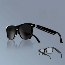 SENBONO E13 Smart Glasses:Blue Light Filtering Polarized Sunglass Lenses  Audio Built-in Mic & Speakers Touch & Voice Assistant