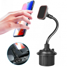 Adjustable Gooseneck Cup phone Holder Magnetic Car Cup Holder Phone Mount Long Arm Phone Cup Holder For Xiaomi Redmi Note 7 GPS