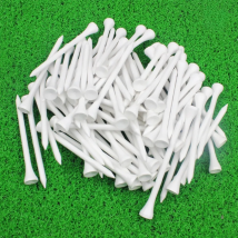CRESTGOLF 3-1/4" Wooden Golf Tees 83mm Golf  Wooden Tees Golf Accessories 5 Colors For Choice 100pcs/Pack
