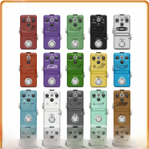 Rowin-Mini Guitar Effect Pedals Flanger Compressor Booster Overdrive Fuzz Tremolo Bluesy Distortion for Electric Guitar Bass