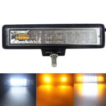 48W Strobe Flash LED Light Bar White Amber Blue Red for Offroad 4x4 ATV SUV Motorcycle Truck Trailer Car Accessories DC12V 24V