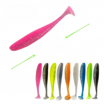 Balleo Easy Shiner 10colors soft lure 5cm/7cm/9cm Fishing lure Shad Silicone bait Soft Plastic Bait  Feeder For Pike fishing