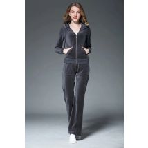 Juicy Lovers Brand Women Sporting Suits Black Blue Slim Velvet Casual Womens Tracksuits Hooded Collar Popular Sportswear suit