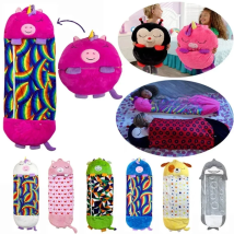 Children's Cartoon Sleeping Bag Kids Animal Soft Lazy Sleepsacks Baby Plush Doll Pillow Sleep Sack for Boys Girls Birthday Gift