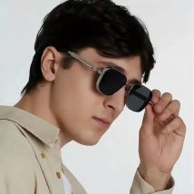 1PCS Retro Steampunk Sunglasses Men UV400 Sun Glasses Women Square Alloy Eyewear Spring Vintage Sunglass