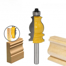 8mm Shank Architectural Molding Router Bit,Corner Rounding Edge-forming Roundover Beading Router Bit for CNC Woodworking Milling