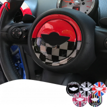 For MINI COOPER R55 R56 R57 R58 R59 R60 R61 Clubman Countryman Steering Wheel Center 3D Dedicated Car Sticker Decal Accessories