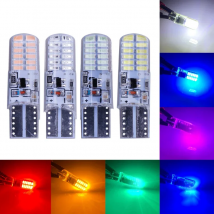 1pcs T10 W5W led strobe flash silicone gel light 194 168 3014 24LED LED blink Light Bulb Clearance Lights 12V 2 model Lights