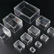 Transparent Storage Case Many Sizes Plastic PC Desktop Storage Boxes Rectangular Insect Specimen Jewelry Display Storage Boxes