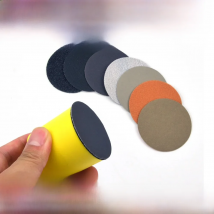2 Inch (50mm) 60/240/600/1000/5000/10000 Grits Waterproof Hook&Loop Sanding Discs+ Hand Sanding Pad Kit for Wet/Dry Polishing