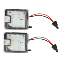 2Pcs LED Under Side Mirror Puddle Light For Ford Focus 3 Escape 3 Mondeo 4 5 Kuga 1 2 Galaxy 2 C Max S Max Car Courtesy Lamps