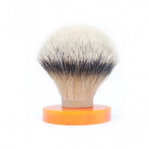 Boti Brush-SHD Silk HMW Silvertip Badger hair knot Super Higher density Silk HMW Silvertip  Bulb Shape shaving brush knot