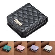Luxury Leather Case for Samsung Galaxy Z Flip 7 FE 6 5 4 3 5G Flip4 Flip5 Anti-Knock Protective Cover Bag Skin Feeling Fundas