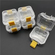 New dental lab supply 50pcs Plastic denture Tooth Box with Film High Quality Denture Storage Box Membrane Tooth Box