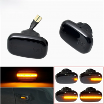 2Pcs Dynamic LED Side Marker fender Lights 12V Flowing Turn Signal Light Side Repeater For Toyota Corolla Harrier Yaris Hilux