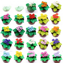 Marumine Blocks Bonsai Tree Flower Potted Plant Nature Friend City Construction Model DIY MOC Building Bricks Parts Ornaments