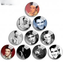 12mm 16mm 20mm 25mm 30mm 40mm 729 Celebrity Mix Round Glass Cabochon Jewelry Finding 18mm Snap Button Charm Bracelet