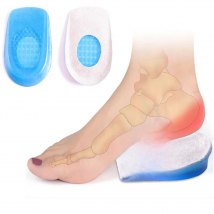 New Silicone Gel Orthopedic Insoles Back Pad Heel Cup for Calcaneal Pain Health Feet Care Support spur feet cushion pads