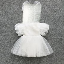 Summer Newborn Baby Girl Dress Ruffels Party Tulle Princess Dresses Girls Clothes