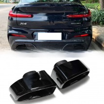 1 Pair Car Exhaust Tip For BMW G01 X3 G02 X4 2019 2020 Stainless Steel Muffler Tip Exhaust Pipe Square Tailpipe Exhaust System