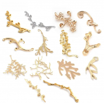 High Quality 18K Gold Color Brass Tree Branch Charms Pendants Diy Jewelry Making Supplies Earrings Accessories for Women