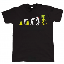 Man Women Fashion T Shirt Funny Evolution of Alien Mens Sci-Fi- TShirt Men Leisure Tops Male Summer Oversized Tee Ropa Hombre