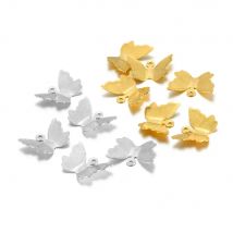 20pcs Stainless Steel 18k Gold Butterfly Charms Necklace Pendants Bulk for DIY Women Earrings Component Bracelet Jewelry Making