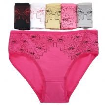 Women's cotton briefs sexy print panties Fashion breathable lingerie mid-rise women's underwear intimates  6 pcs/lot