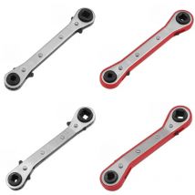 1/4" 3/8" Ratchet Wrench Adjustable Refrigeration Conditioning Service Wrench 4 Sizes Glue Coating For Refrigerator Compressor