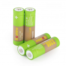 AA Rechargeable Battery 1.5V Li-ion Lithium 3300mWh
