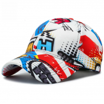 FS Brand White Graffiti Baseball Cap For Men Stylish Streetwear Women Hats Cotton Trucker Hat Snapback Hip Hop Caps Bone 2026