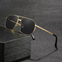 2025 New Pilot Sunglasses for Men Fashion Retro Double Bridge Girder Metal Sun Glasses Women UV400 Male Trending Products Shades