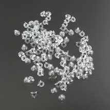 500PCS 6mm*7.0mm hiding Clear Plastic Pendant hook tool for hang Accessories charms on necklace,bracelet,clips DIY material