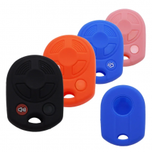 Cocolockey Silicone Key Holder Car Keys for Ford Fiesta Focus Escape 2011 2014 2017 4 Button Keyless Cover Case Accessories Fob