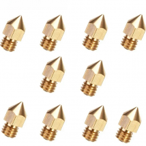 10pcs 0.2 0.3 0.4 0.5 0.6 0.8 1.0 mm MK8 Extruder Nozzle 1.75mm 3.0mm for 3D Printer Makerbot Anet A8 Creality CR-10 CR-10S S4