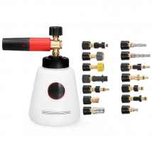 MJJC Snow Foam Lance PRO 2.0 high Pressure car Washer Compatible Varies Adapters 1.2L Big Mouth Anti-Leak Bottle Foam Gun Cannon