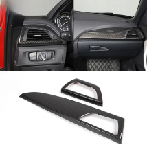 ABS Carbon Fiber Car Dashboard Side Air Outlet Panel Trim Cover For BMW 1 2 Series F20 F21 F22 F23 2012-2017 Interior Accessorie
