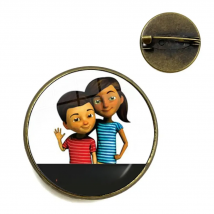 JW.org Brooches Jehovah's Witnesses Art Picture 20mm Glass Cabochon Collar Pins Badge For Bag Clothes Decoration Jewelry Gift