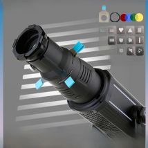 Focalize Conical Snoot Bowens Mount Photography Photo Condenser with Built-in Geometric Sheet Shapes Gobo Filter Gels