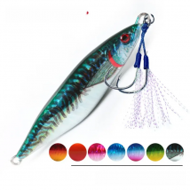 OBSESSION J81 3D Print Laser S Shape Jig Bait 160g 200g 300g 400g Boat Fishing Jig Lure Hard Metal Sea Jigging Lure Pesca