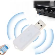 Wireless V5.0 USB Car Bluetooth Audio Adapter MP3 Music Receiver Stereo For AUX Home Speakers PC Handsfree Cellphone Call