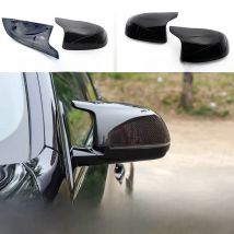 Carbon Fiber Look Black Rearview Side Mirror cover Caps for BMW X3M F97 X4M F98 2019-2023 X5M F95 X6M F96 2020-2023